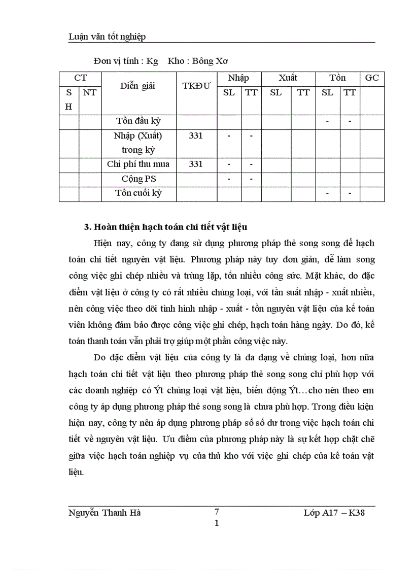 image for page Hạch toán nguyên, vật liệu tại Công ty Dệt – May Hà Nội