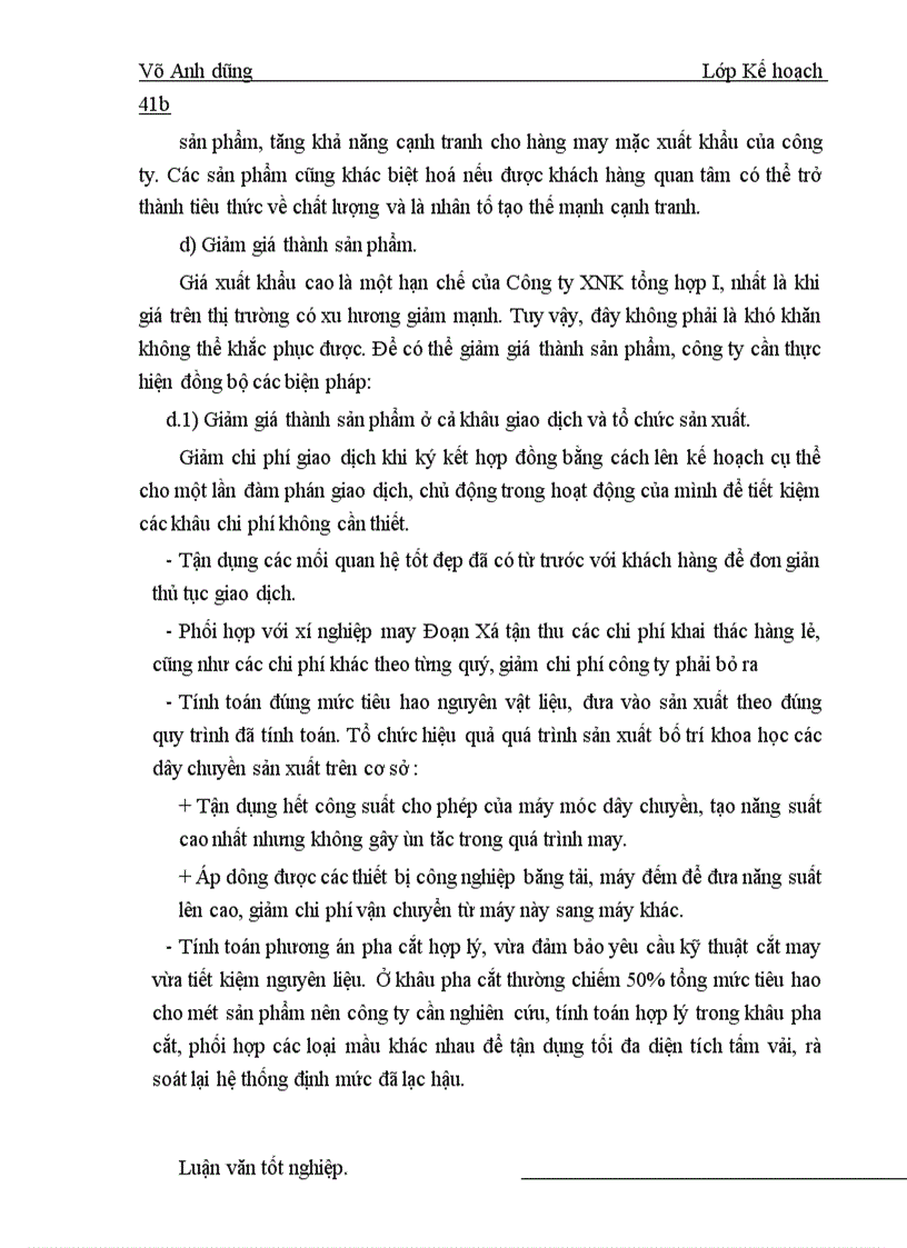 image for page Giải pháp đẩy mạnh hoạt động xuất khẩu hàng may mặc trong kế hoạch kinh doanh ở Công ty Xuất nhập khẩu tổng hợp I