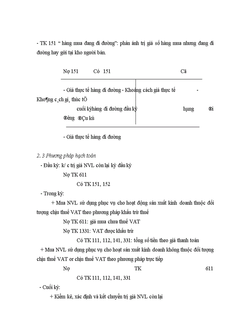 image for page Hạch toán kế toán NVL và một số ý kiến hoàn thiện kế toán NVL