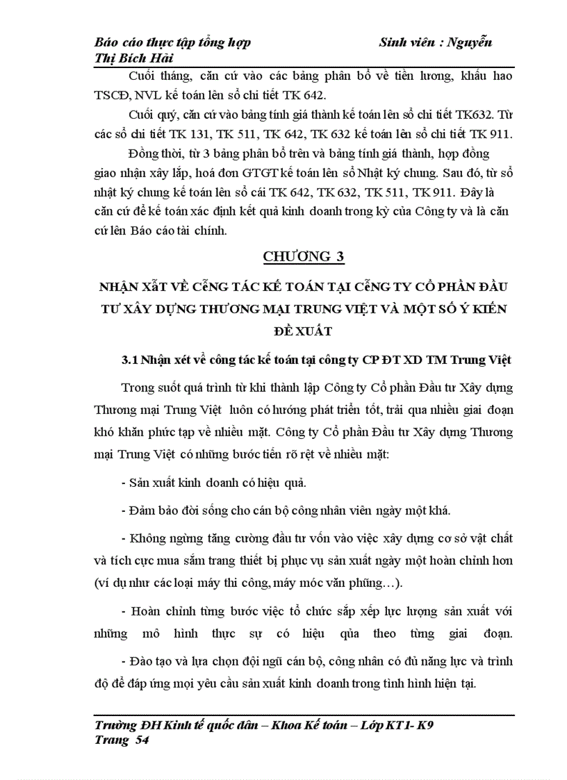 image for page Tổ chức công tác kế toán của Công ty cổ phần đầu tư xây dựng thương mại Trung Việt