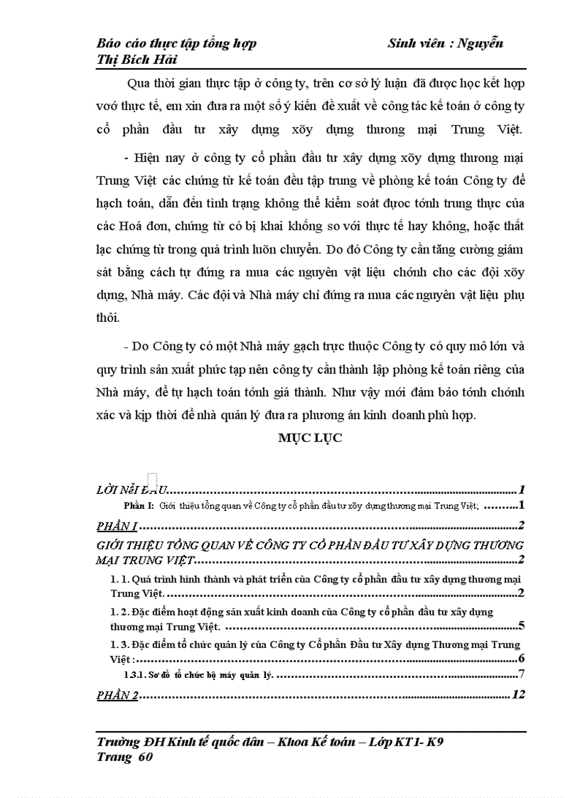 image for page Tổ chức công tác kế toán của Công ty cổ phần đầu tư xây dựng thương mại Trung Việt