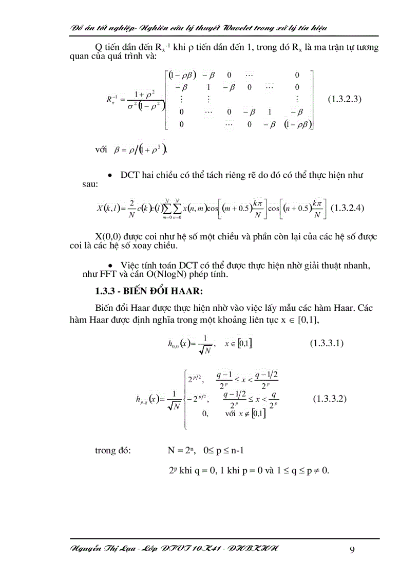 image for page Nghiên cứu lý thuyết wavelet trong xử lý tín hiệu