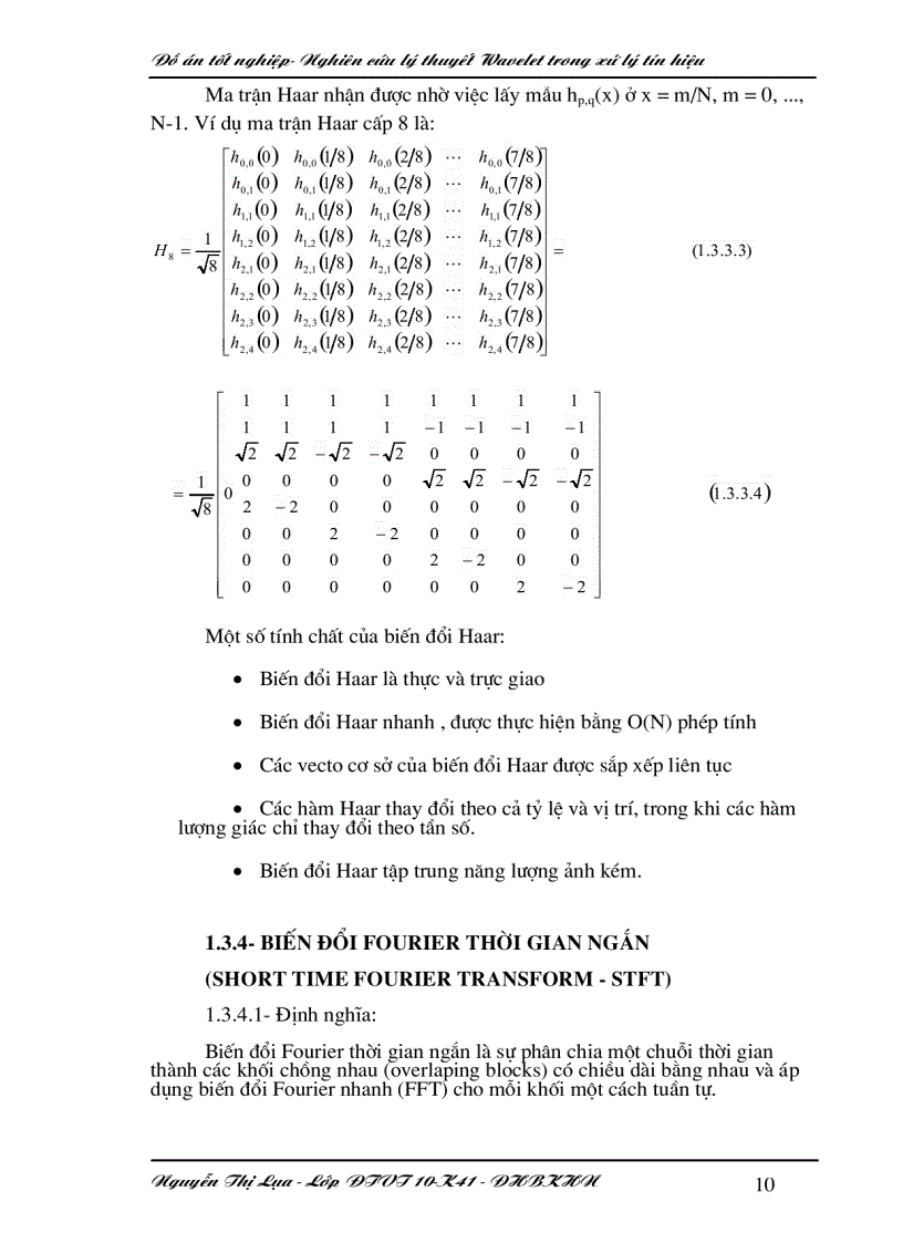 image for page Nghiên cứu lý thuyết wavelet trong xử lý tín hiệu