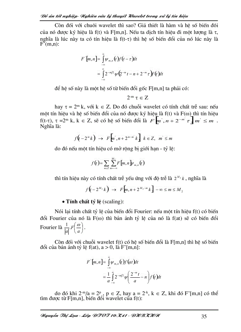 image for page Nghiên cứu lý thuyết wavelet trong xử lý tín hiệu