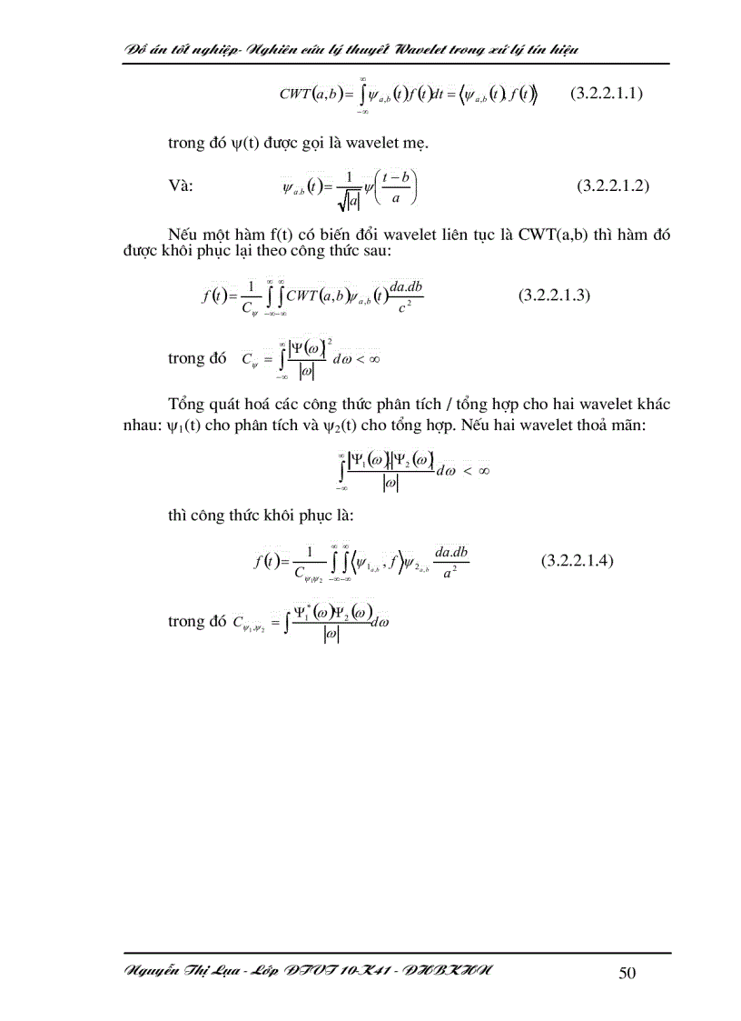 image for page Nghiên cứu lý thuyết wavelet trong xử lý tín hiệu