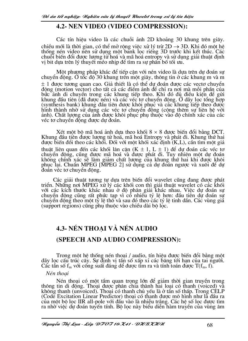 image for page Nghiên cứu lý thuyết wavelet trong xử lý tín hiệu