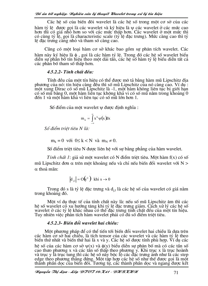 image for page Nghiên cứu lý thuyết wavelet trong xử lý tín hiệu