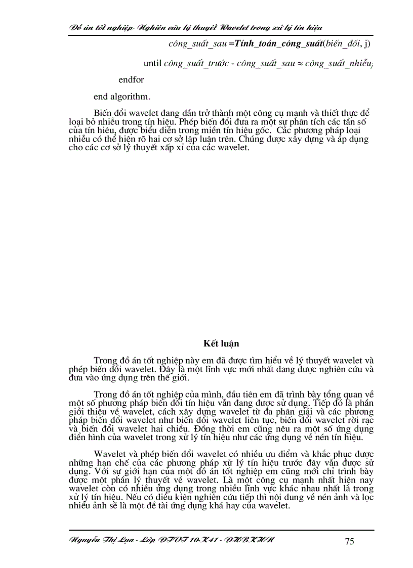 image for page Nghiên cứu lý thuyết wavelet trong xử lý tín hiệu