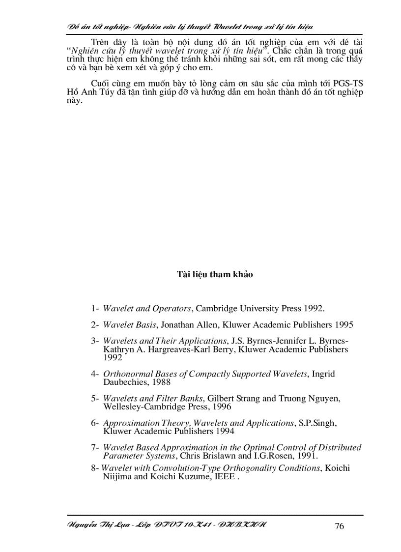 image for page Nghiên cứu lý thuyết wavelet trong xử lý tín hiệu