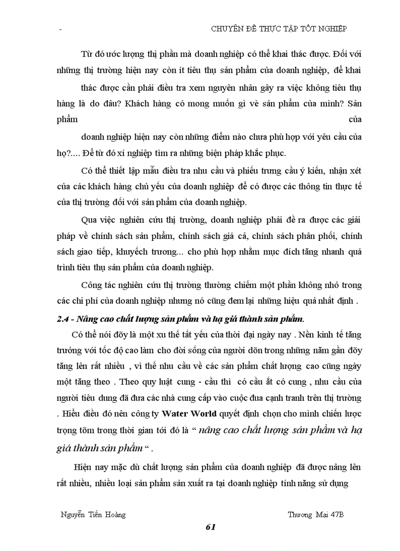 image for page Mở rộng thị trường tiêu thụ của công ty TNHH thế giới nước