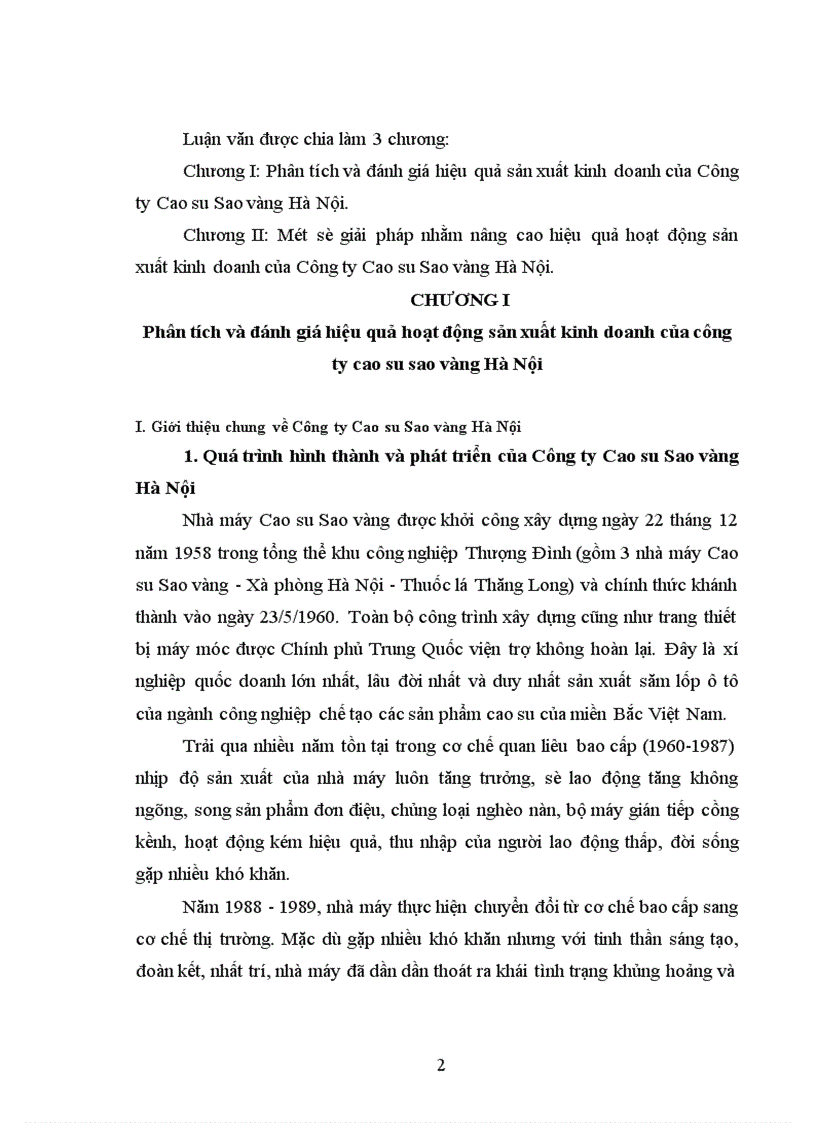 image for page Một số giải pháp nhằm nâng cao hiệu quả sản xuất kinh doanh của Công ty Cao su Sao vàng Hà Nội