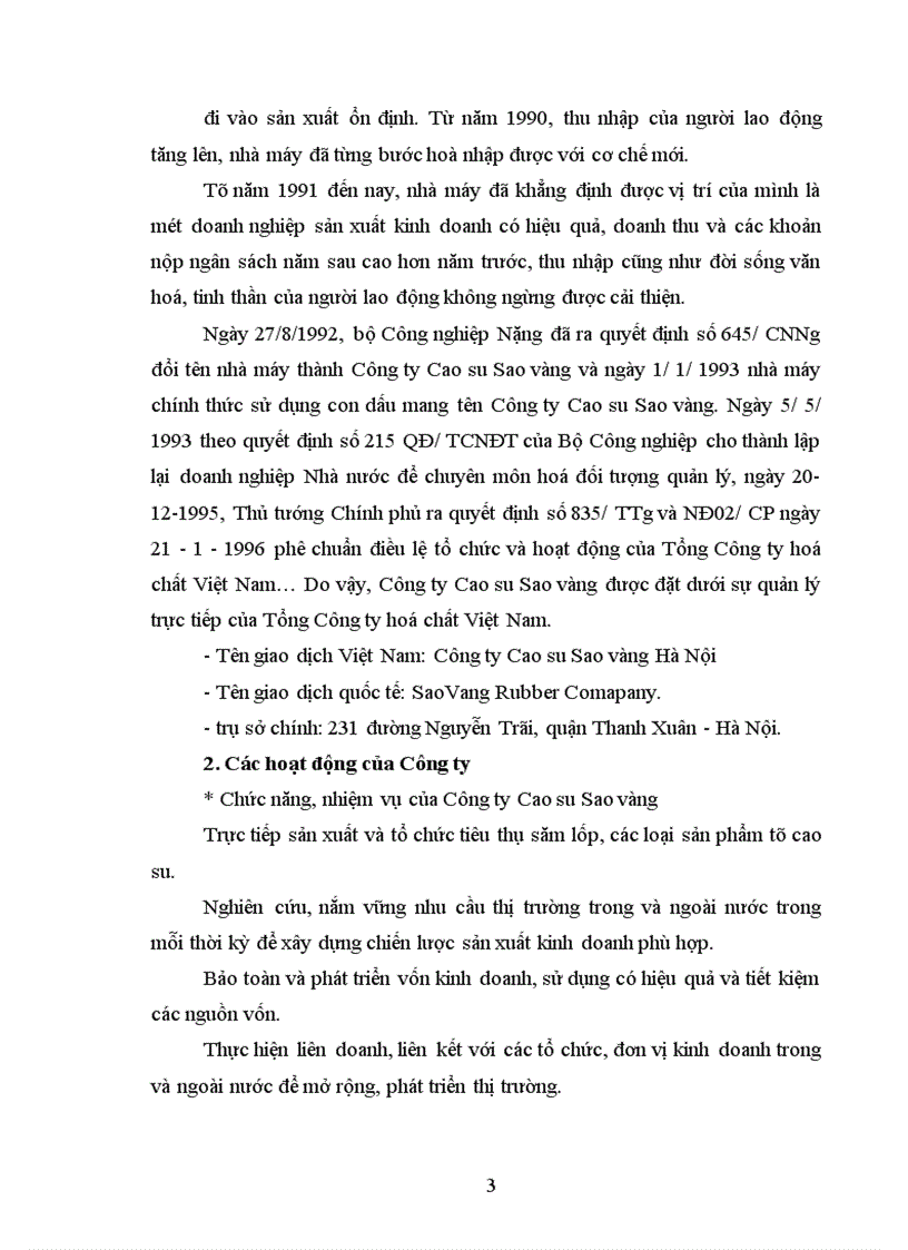 image for page Một số giải pháp nhằm nâng cao hiệu quả sản xuất kinh doanh của Công ty Cao su Sao vàng Hà Nội
