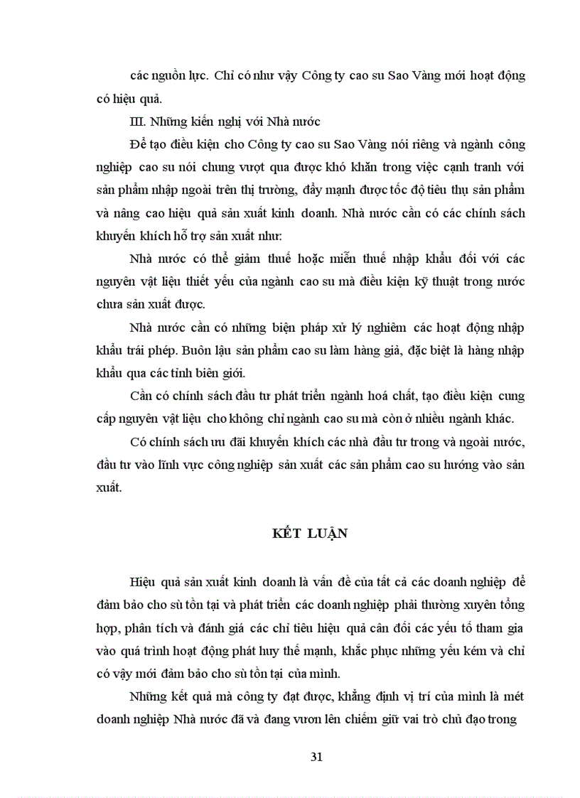 image for page Một số giải pháp nhằm nâng cao hiệu quả sản xuất kinh doanh của Công ty Cao su Sao vàng Hà Nội