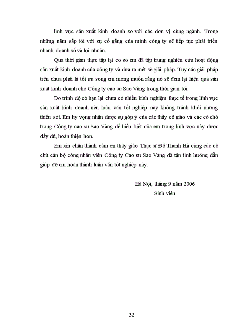 image for page Một số giải pháp nhằm nâng cao hiệu quả sản xuất kinh doanh của Công ty Cao su Sao vàng Hà Nội