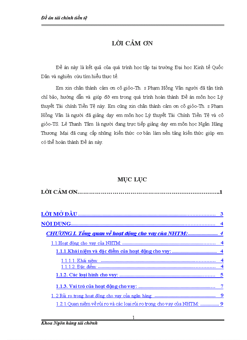 image for page Rủi ro cho vay trong hoạt động của Ngân hàng thương mại