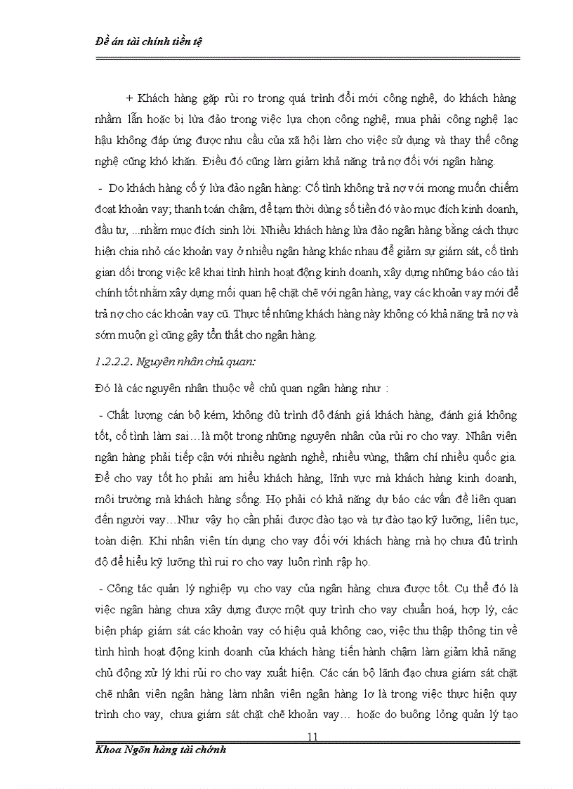 image for page Rủi ro cho vay trong hoạt động của Ngân hàng thương mại