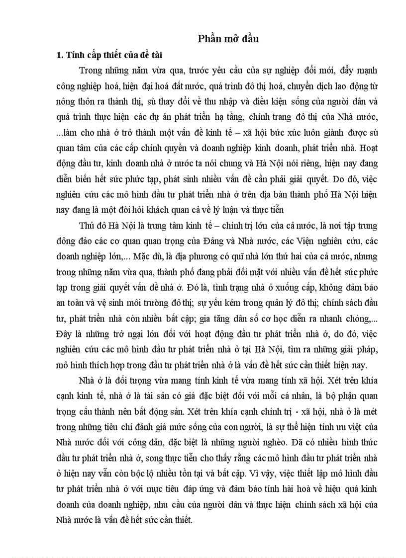 image for page Đầu tư phát triển nhà ở theo mô hình dự án tại Hà Nội