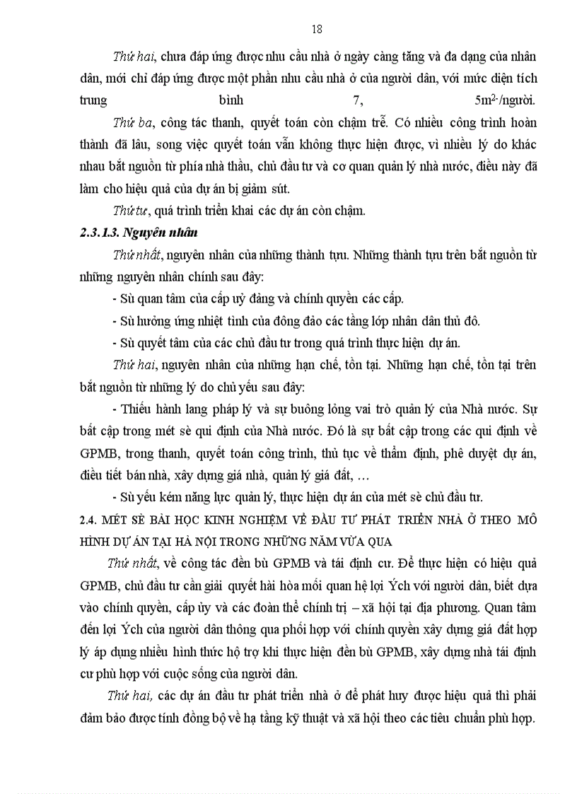 image for page Đầu tư phát triển nhà ở theo mô hình dự án tại Hà Nội