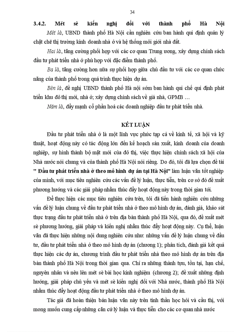 image for page Đầu tư phát triển nhà ở theo mô hình dự án tại Hà Nội