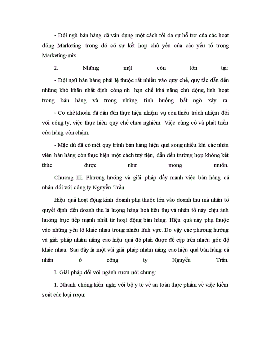 image for page Thúc đẩy hoạt động bán hàng cá nhân trong quá trình tiêu thụ sản phẩm ở công ty TNHH Nguyễn Trần