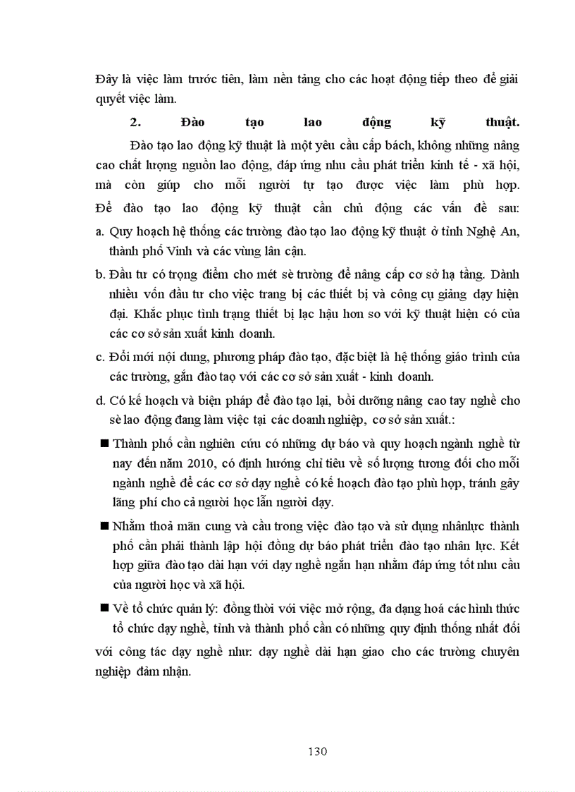 image for page Thực trạng lao động Thành phố Vinh Nghệ An và một số giải pháp giải quyết việc làm