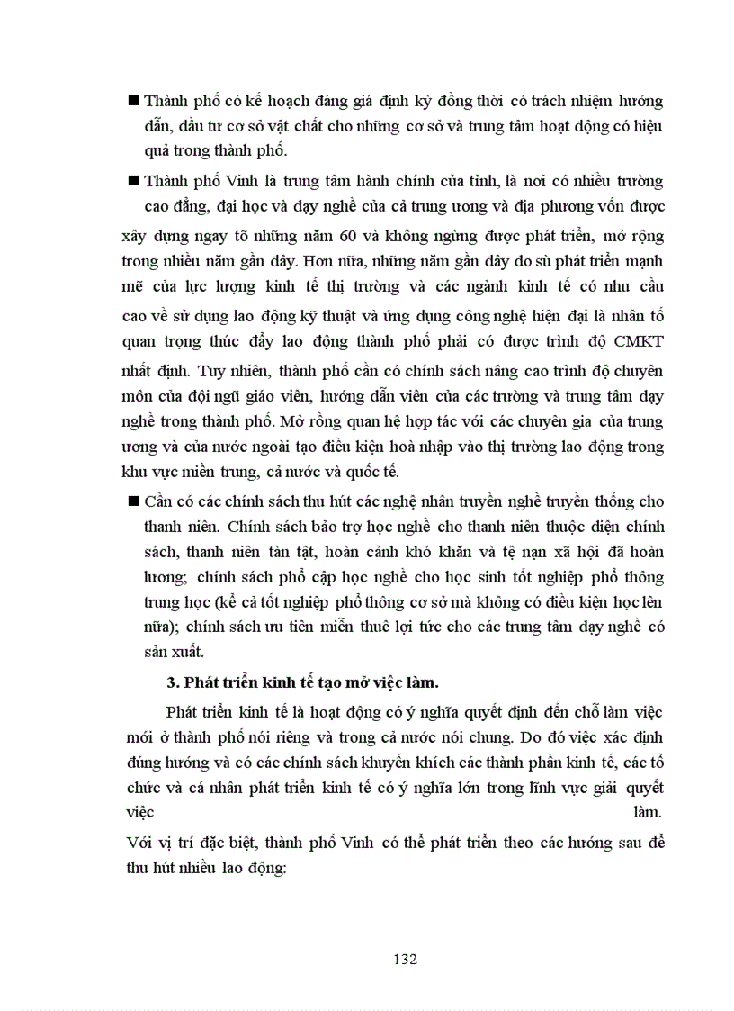 image for page Thực trạng lao động Thành phố Vinh Nghệ An và một số giải pháp giải quyết việc làm
