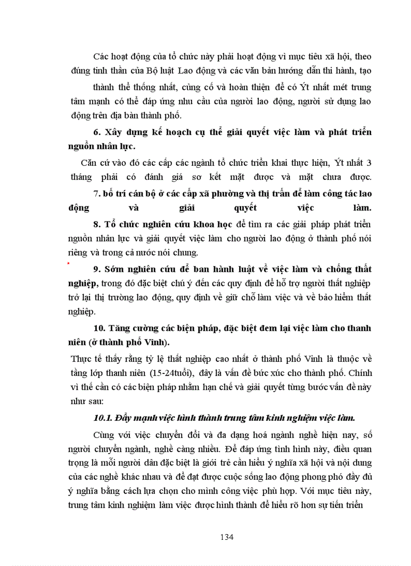 image for page Thực trạng lao động Thành phố Vinh Nghệ An và một số giải pháp giải quyết việc làm