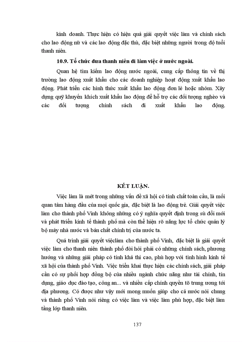 image for page Thực trạng lao động Thành phố Vinh Nghệ An và một số giải pháp giải quyết việc làm