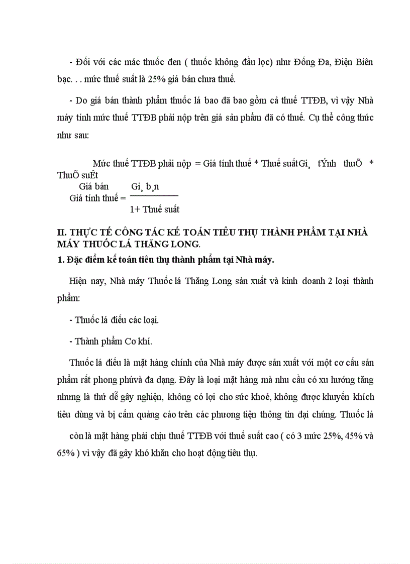 image for page Hoàn thiện kế toán tiêu thụ thành phẩm tại Nhà máy Thuốc lá Thăng Long