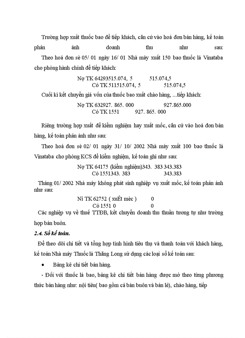 image for page Hoàn thiện kế toán tiêu thụ thành phẩm tại Nhà máy Thuốc lá Thăng Long