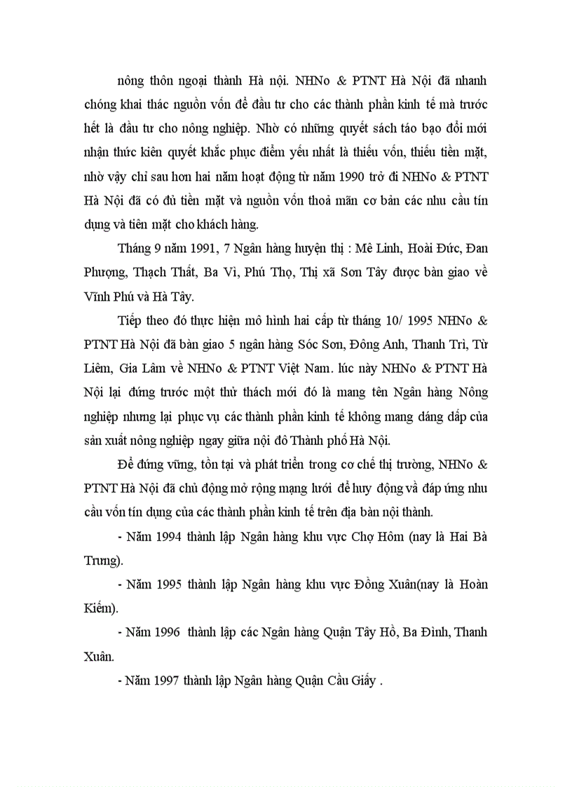 image for page Báo cáo thực tập tại NHNo & PTNT Hà Nội