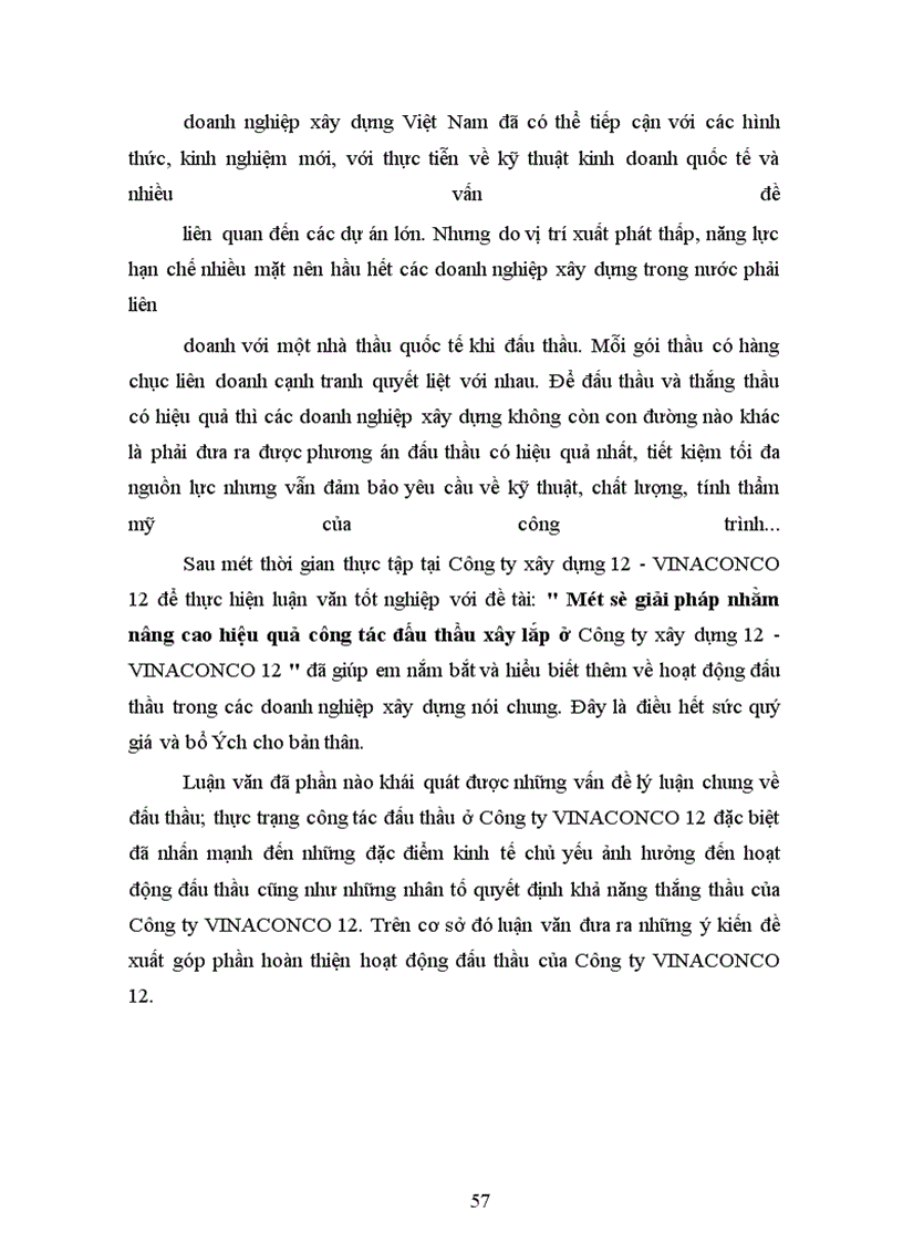 image for page Một số giải pháp nhằm nâng cao hiệu quả công tác đấu thầu ở Công ty Xây dựng 12