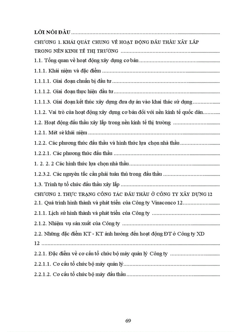 image for page Một số giải pháp nhằm nâng cao hiệu quả công tác đấu thầu ở Công ty Xây dựng 12