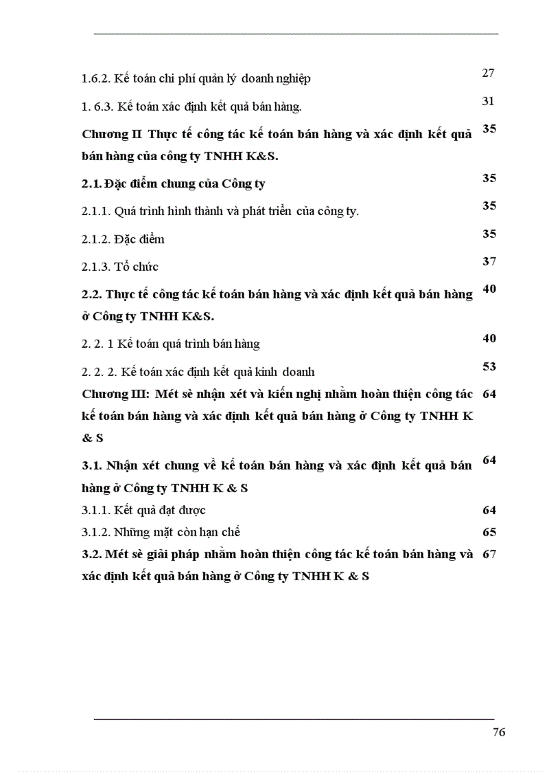 image for page Kế toán bán hàng và xác định kết quả bán hàng ở Công ty TNHH K&S