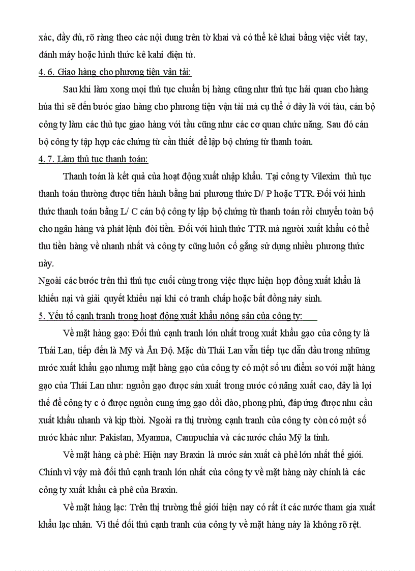 image for page Giải pháp nhằm nâng cao năng lực xuất khẩu nông sản của công ty CP XNK và hợp tác đầu tư Vilexim