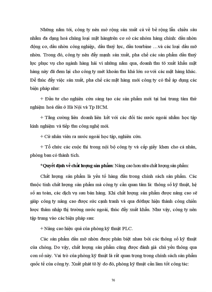 image for page Một số giải pháp hoàn thiện chính sách Marketing quốc tế nhằm thúc đẩy xuất khẩu các sản phẩm hoá dầu tại công ty Hoá dầu Petrolimex (PLC)