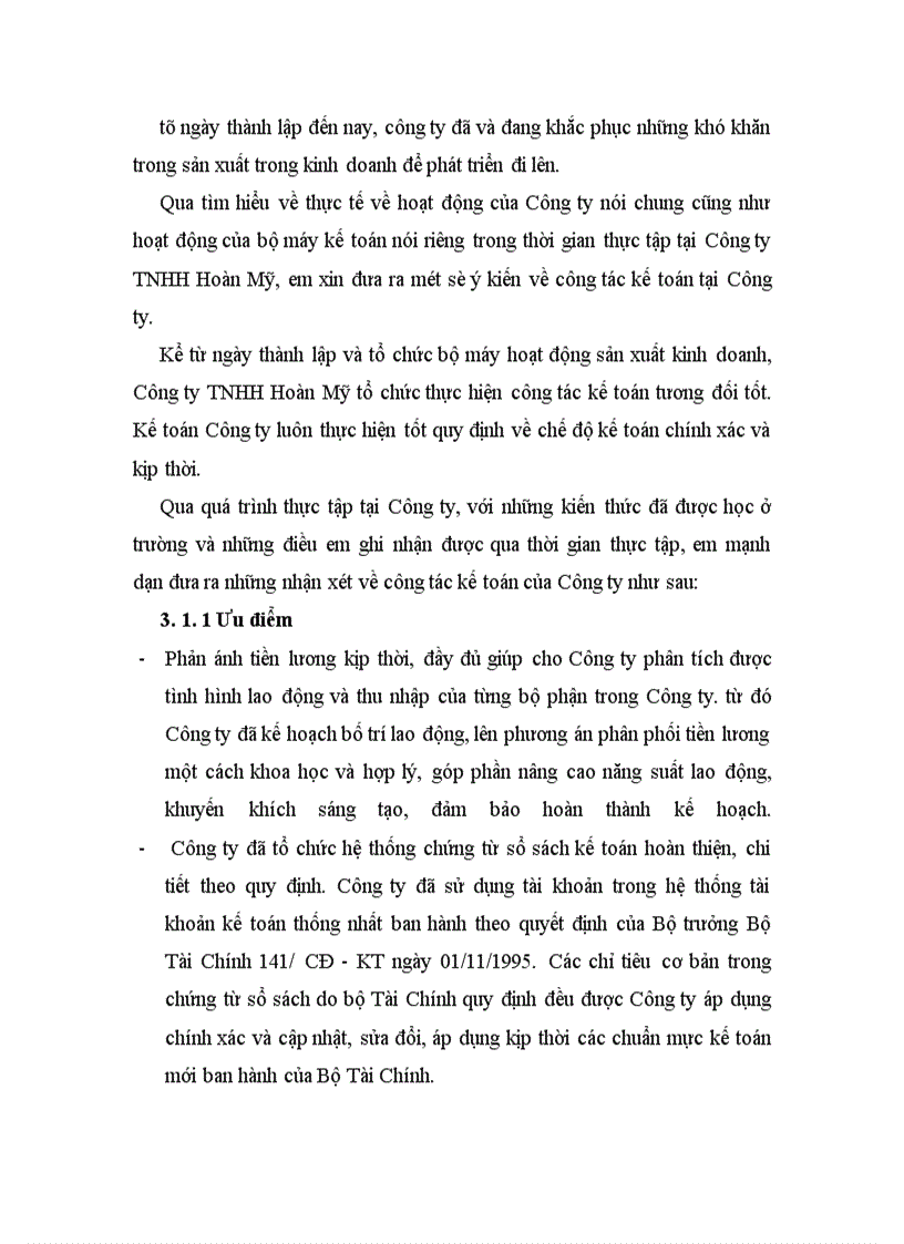 image for page Hoàn thiện hạch toán tiền lương và các khoản trích theo lương ở Công ty TNHH Hoàn Mỹ