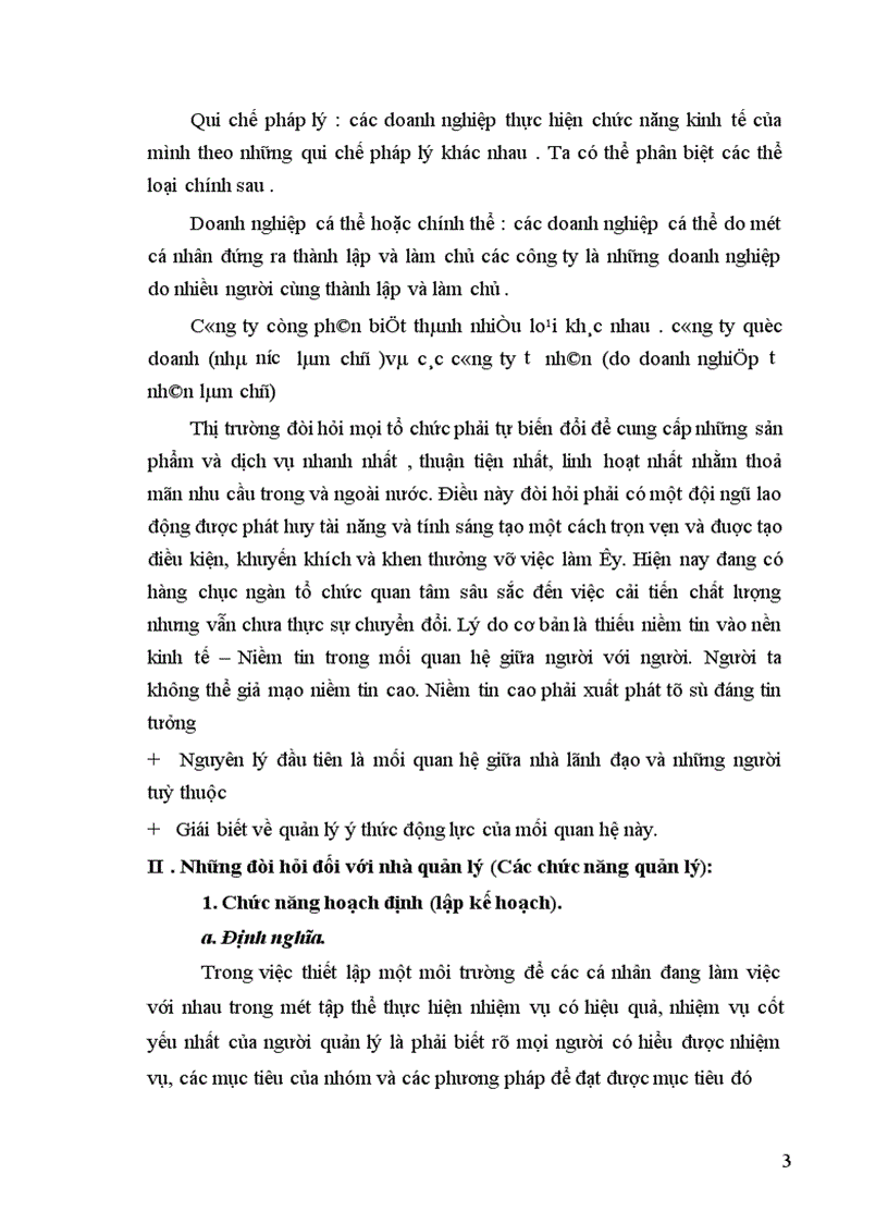 image for page Những đòi hỏi đối với nhà quản lý doanh nghiệp và phương sách thoả mãn những đòi hỏi ấy trong điều kiện nước ta