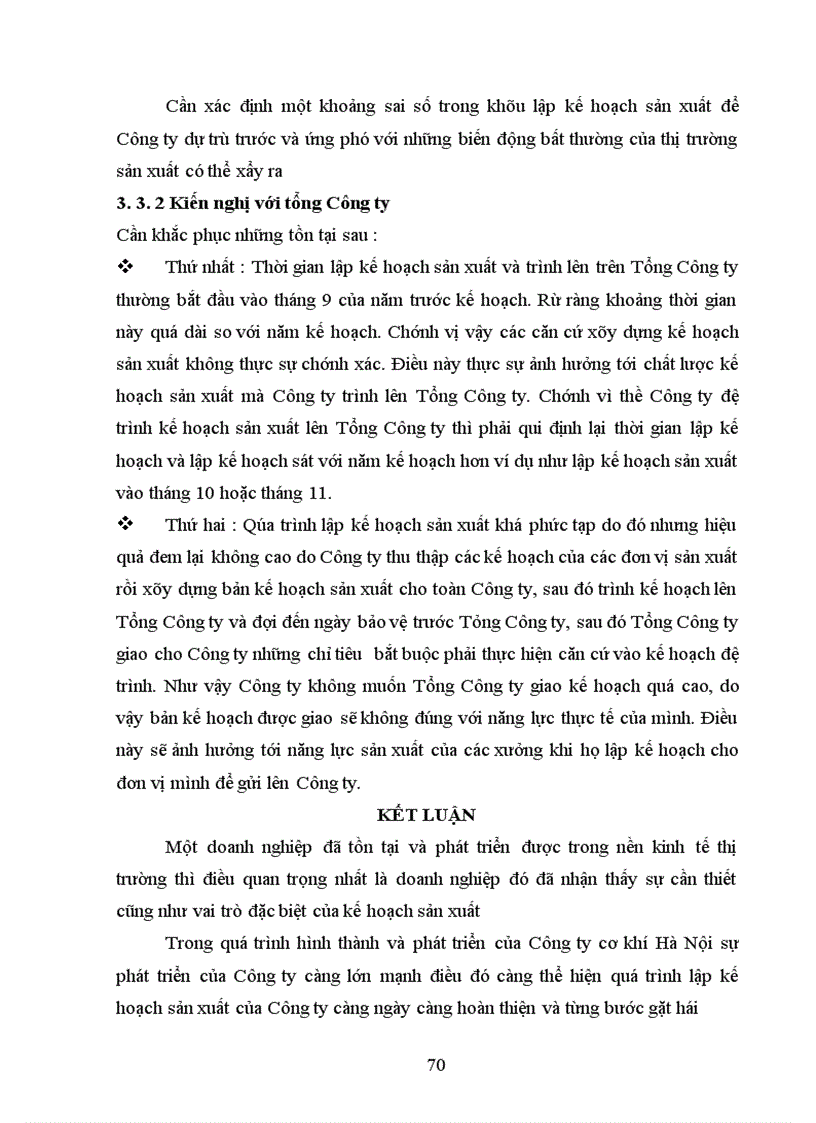 image for page Lập kế hoạch sản xuất của Công ty cơ khí Hà Nội