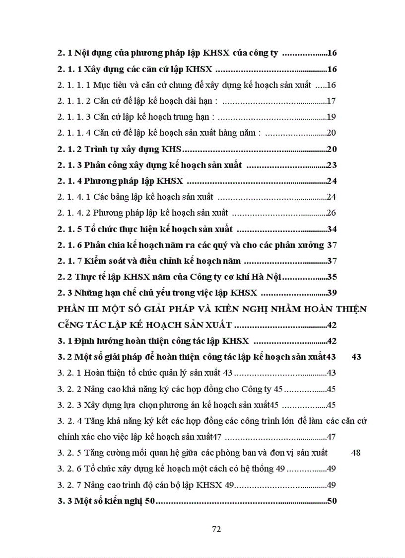 image for page Lập kế hoạch sản xuất của Công ty cơ khí Hà Nội