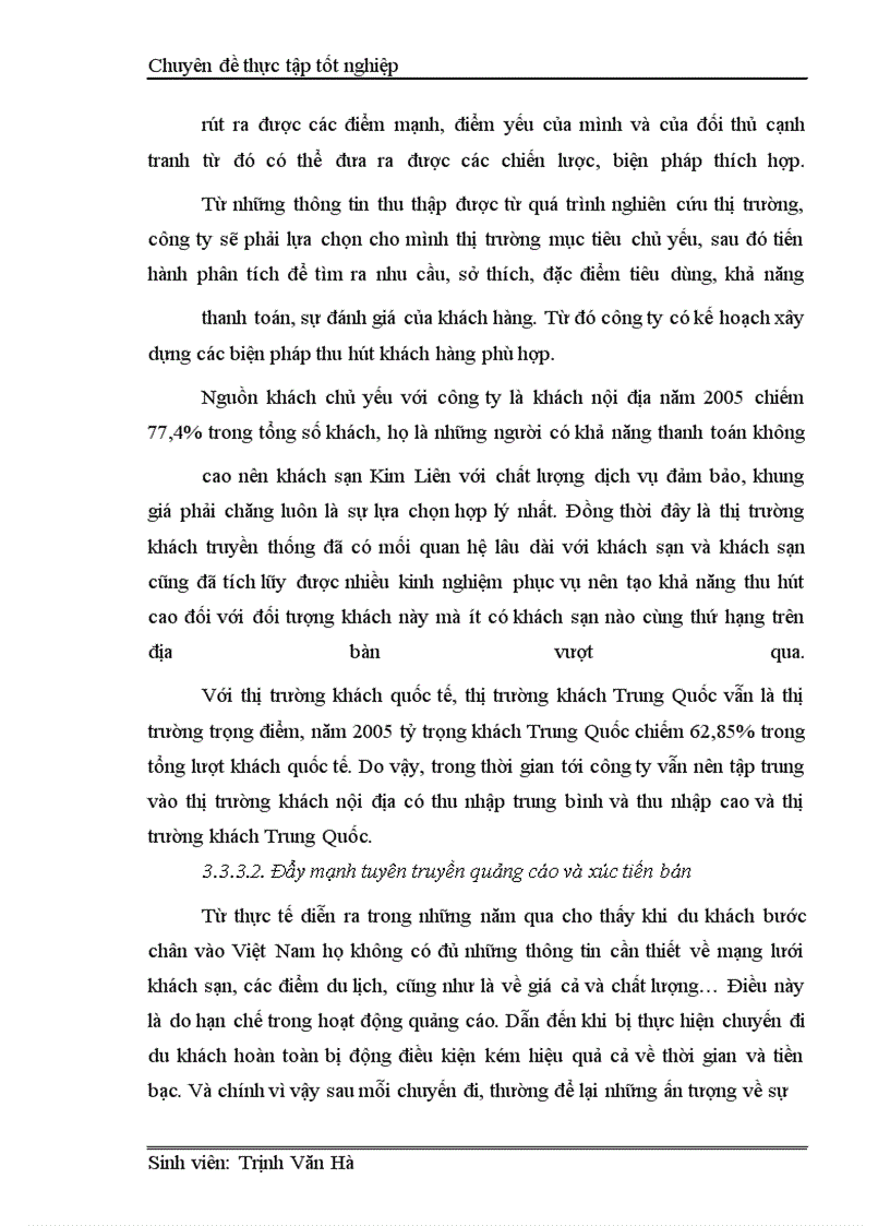 image for page Các biện pháp nhằm thu hút và khai thác khách tại Công ty khách sạn du lịch Kim Liên