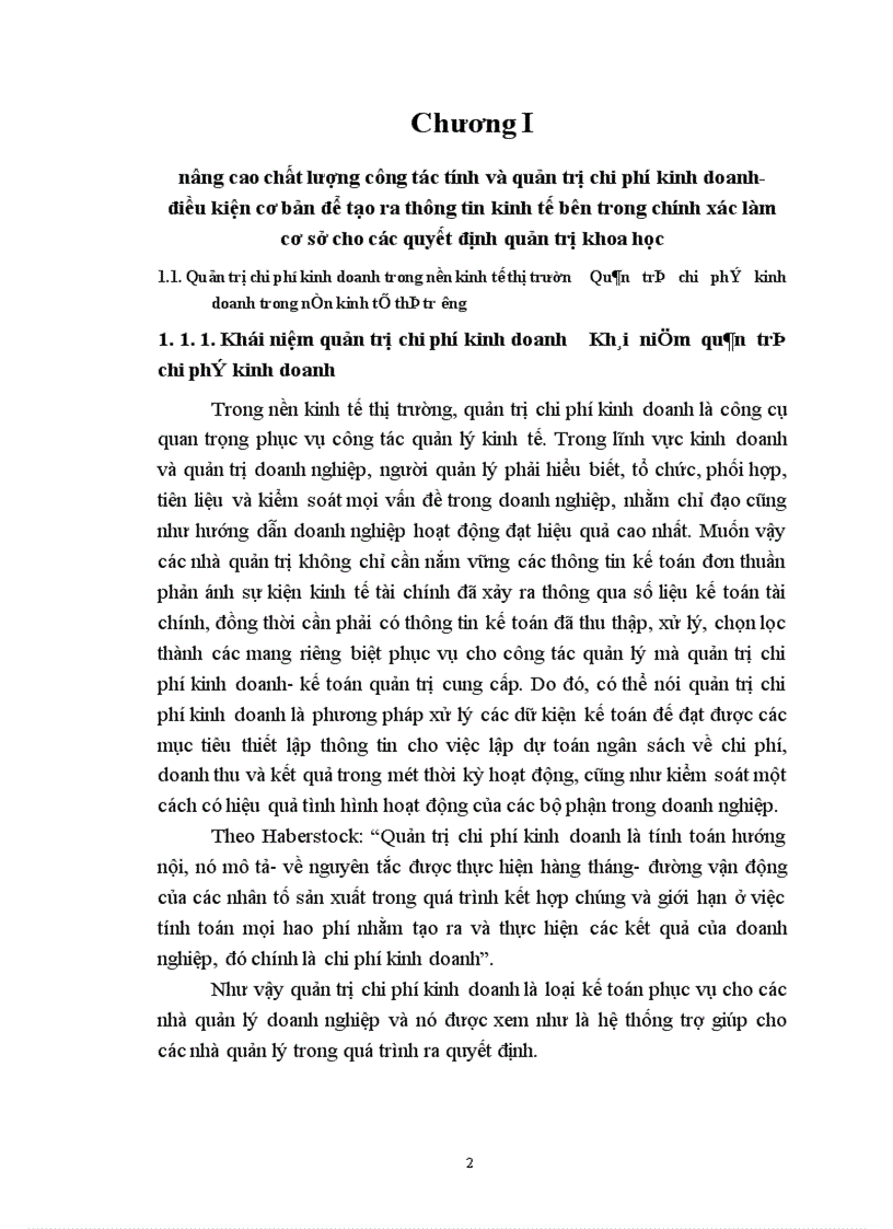 image for page Một số giải pháp Chủ yếu nhằm hoàn thiện công tác quản trị chi phí kinh doanh tại công ty cơ khí 120.