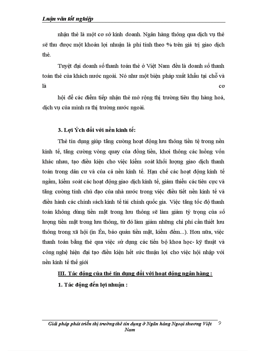 image for page Giải pháp hoàn thiện thị trường thẻ tín dụng tại Ngân hàng Ngoại thương Việt Nam