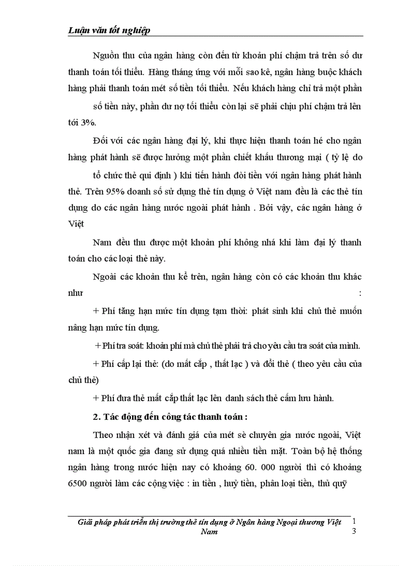 image for page Giải pháp hoàn thiện thị trường thẻ tín dụng tại Ngân hàng Ngoại thương Việt Nam