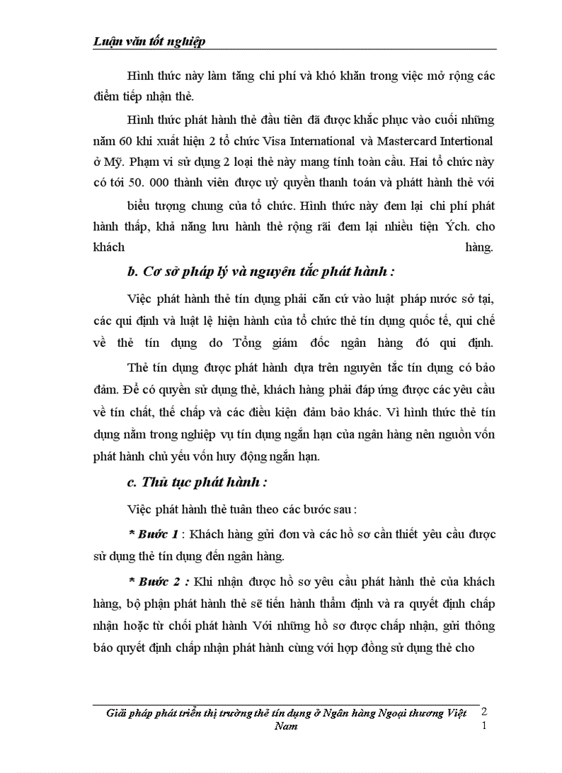 image for page Giải pháp hoàn thiện thị trường thẻ tín dụng tại Ngân hàng Ngoại thương Việt Nam