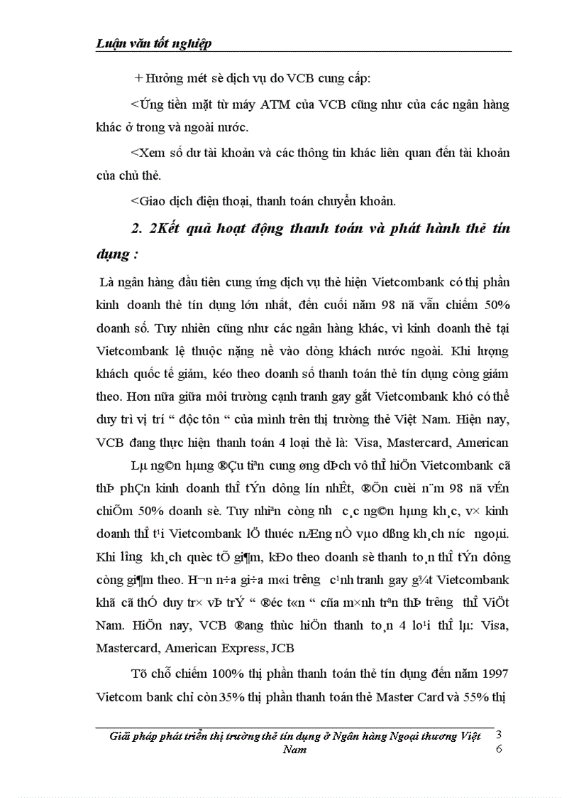 image for page Giải pháp hoàn thiện thị trường thẻ tín dụng tại Ngân hàng Ngoại thương Việt Nam
