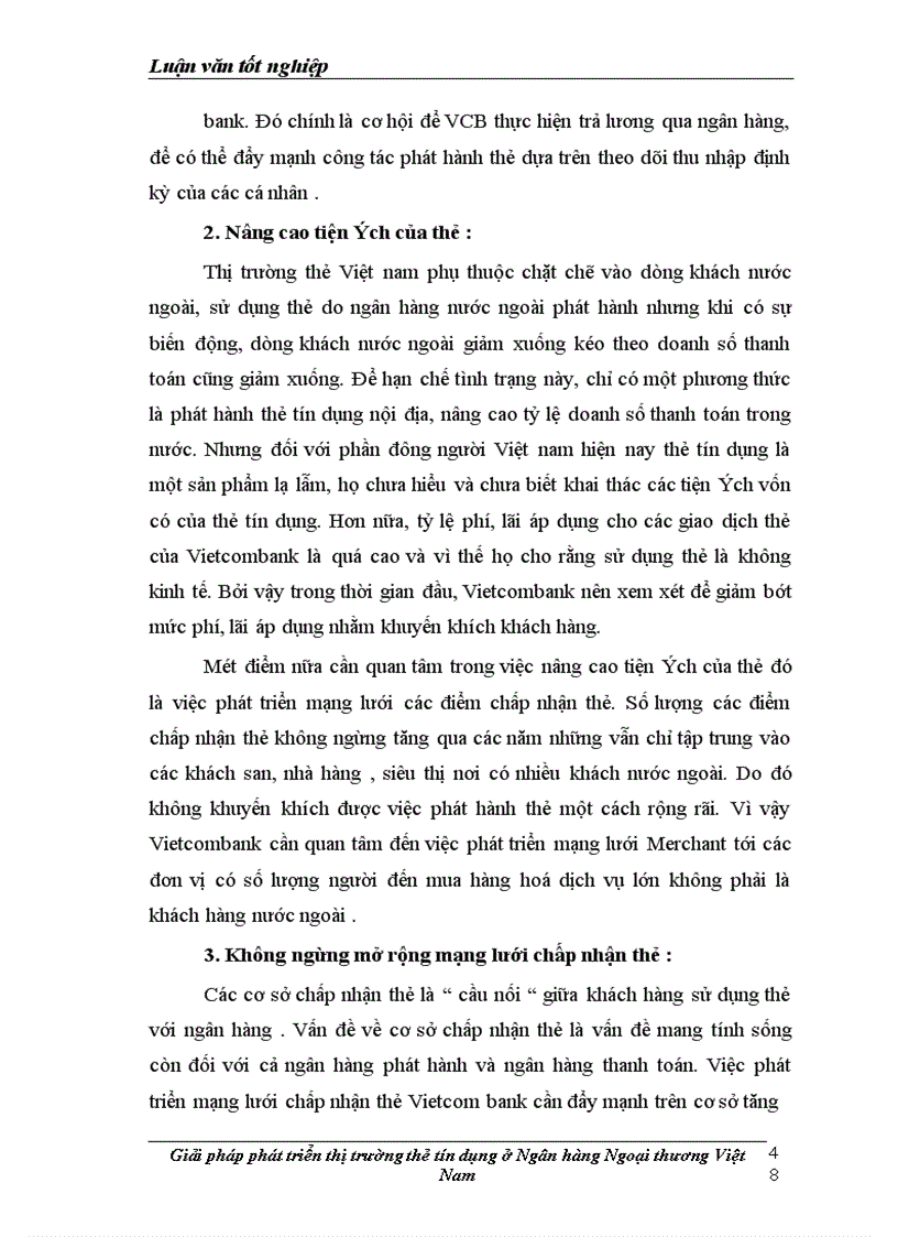 image for page Giải pháp hoàn thiện thị trường thẻ tín dụng tại Ngân hàng Ngoại thương Việt Nam