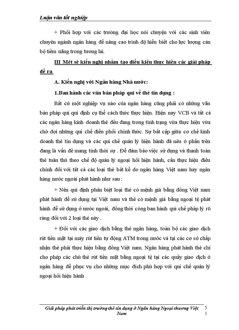 image for page Giải pháp hoàn thiện thị trường thẻ tín dụng tại Ngân hàng Ngoại thương Việt Nam