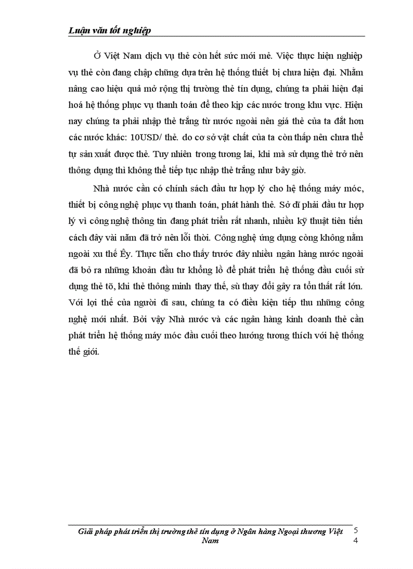 image for page Giải pháp hoàn thiện thị trường thẻ tín dụng tại Ngân hàng Ngoại thương Việt Nam