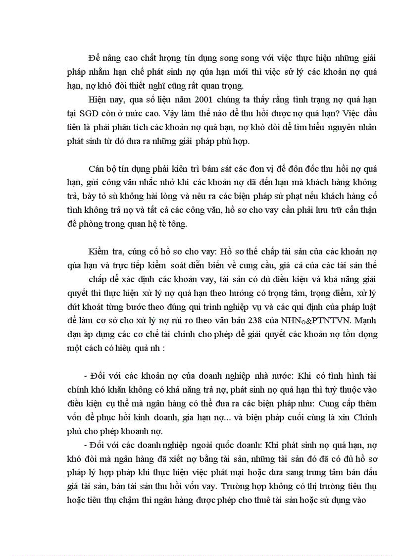 image for page Giải pháp nâng cao chất lượng tín dụng tại Sở Giao Dịch - Ngân Hàng Nông Nghiệp và Phát Triển Nông Thôn Việt Nam
